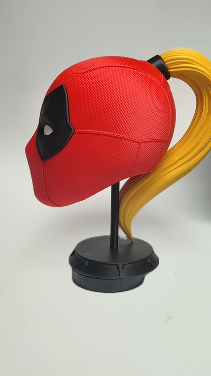Maschera Lady Deadpool 3D con Magneti - Circonferenza Testa 55-59 cm