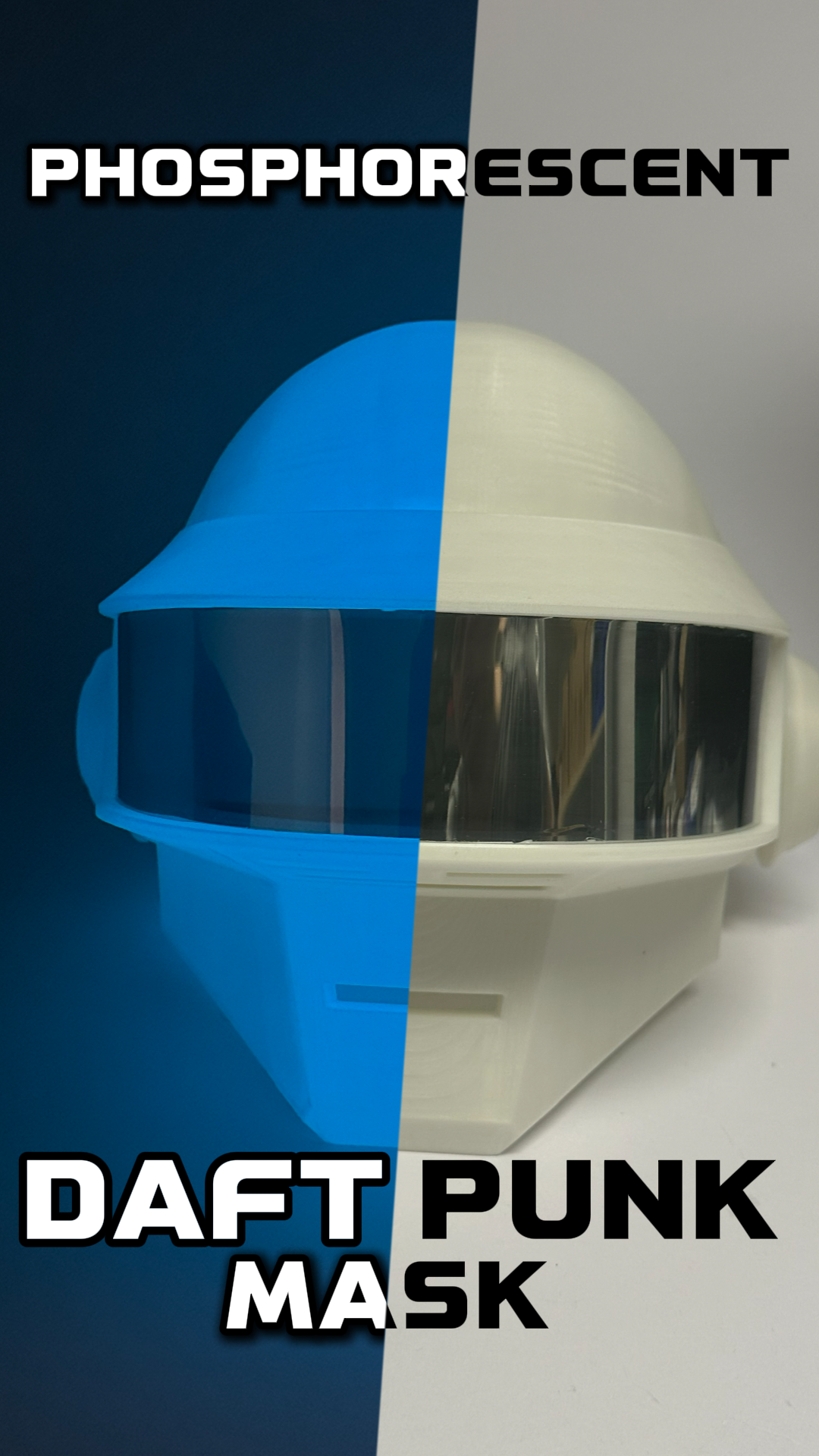 Maschera Daft Punk - Taglia 56-61 cm GLOW IN THE DARK