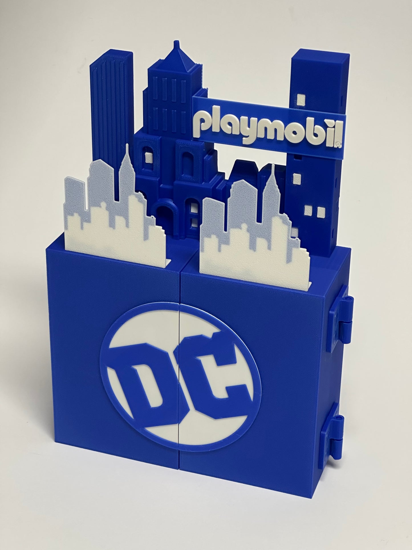 Espositore per Collezione DC Comics – Compatibile con 16 Supereroi Playmobil Kinder Sorpresa