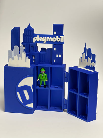 Espositore per Collezione DC Comics – Compatibile con 16 Supereroi Playmobil Kinder Sorpresa