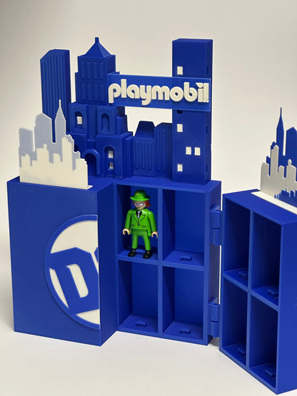 Espositore per Collezione DC Comics – Compatibile con 16 Supereroi Playmobil Kinder Sorpresa