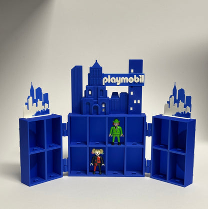 Espositore per Collezione DC Comics – Compatibile con 16 Supereroi Playmobil Kinder Sorpresa