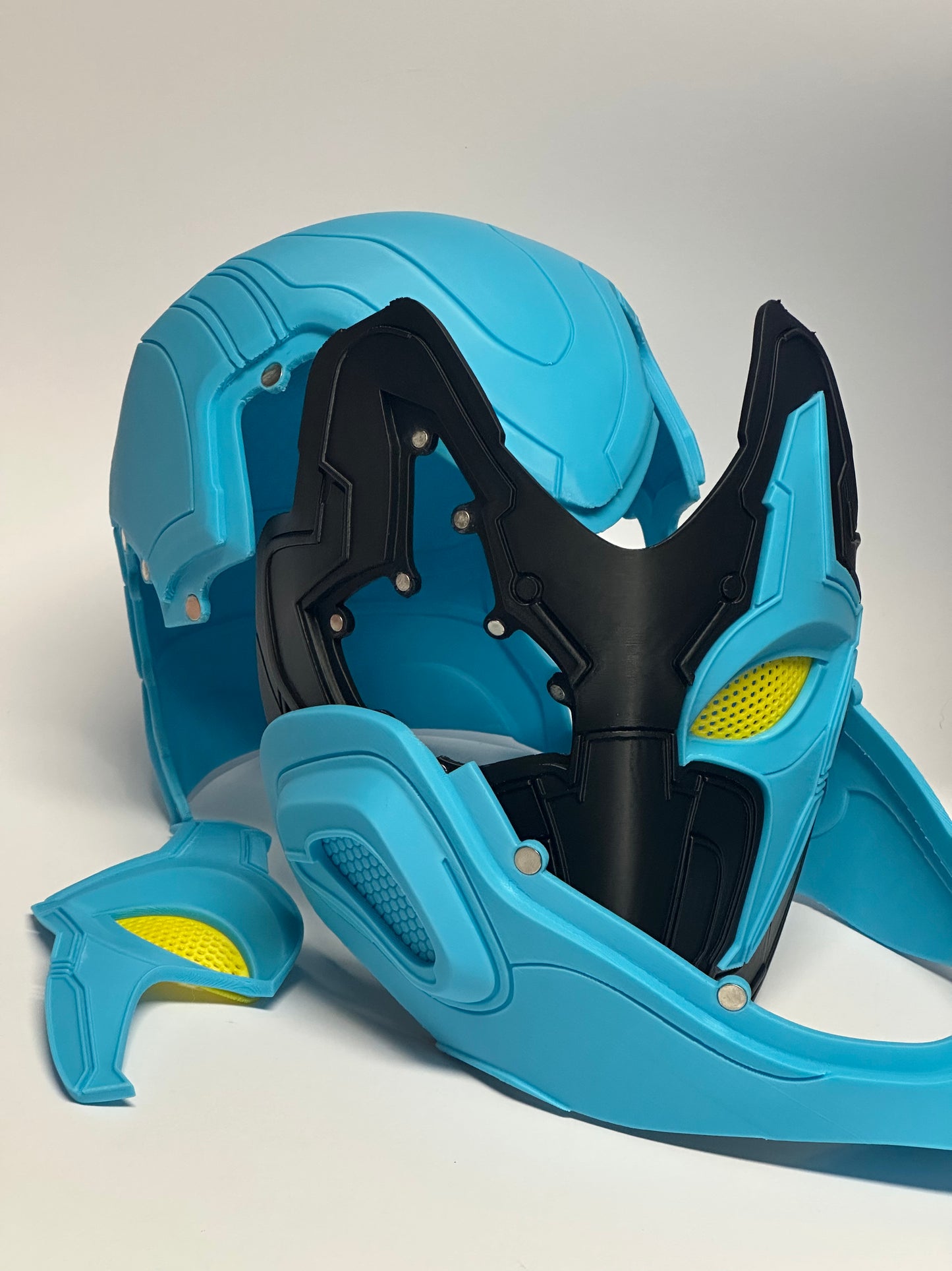 Maschera Blue Beetle 3D con Magneti - Circonferenza Testa 57-60 cm