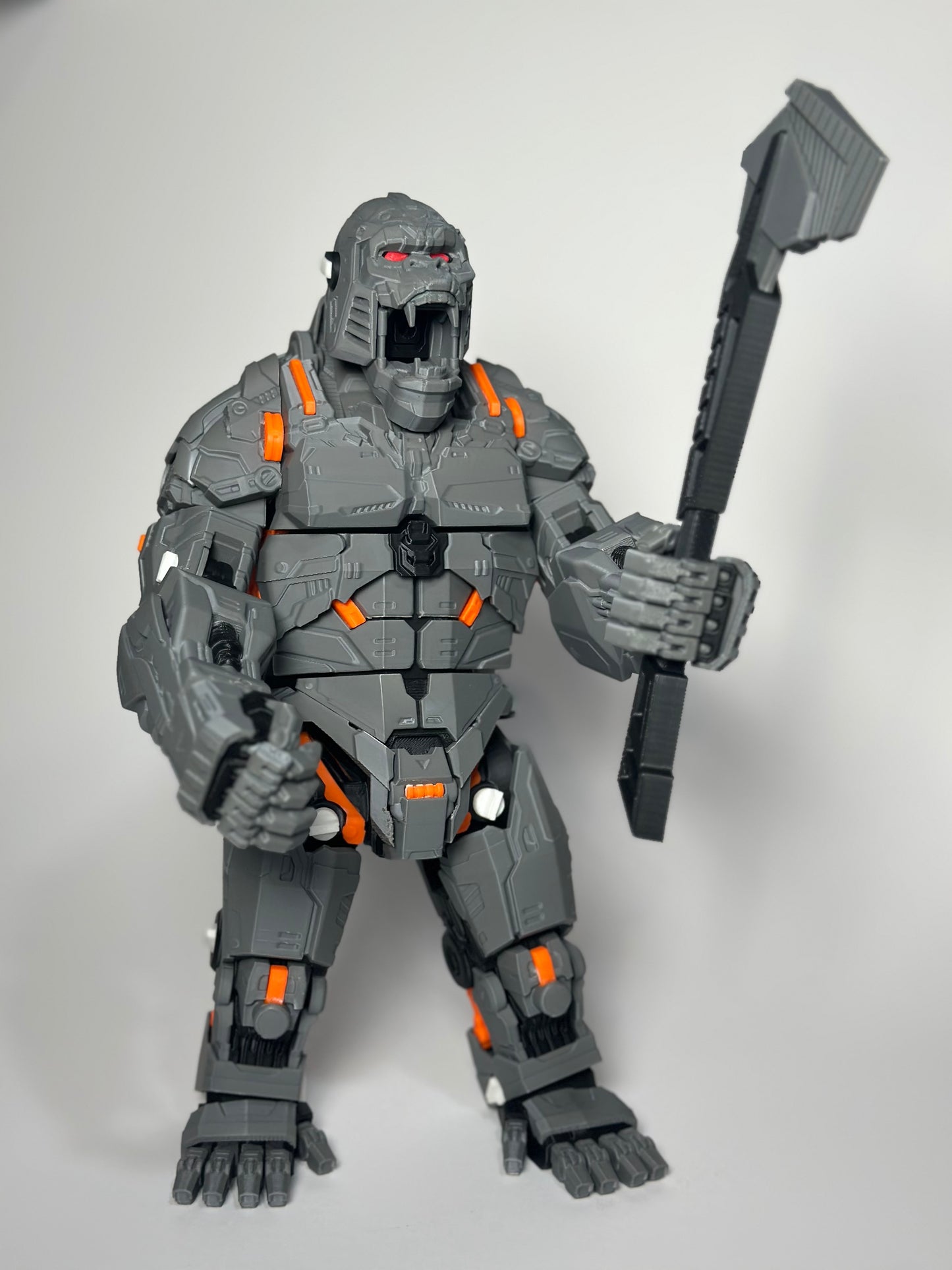 King Kong Mecha da 32 cm - Robot scimmia Kaiju gigante articolato - Kit fai da te o assemblato