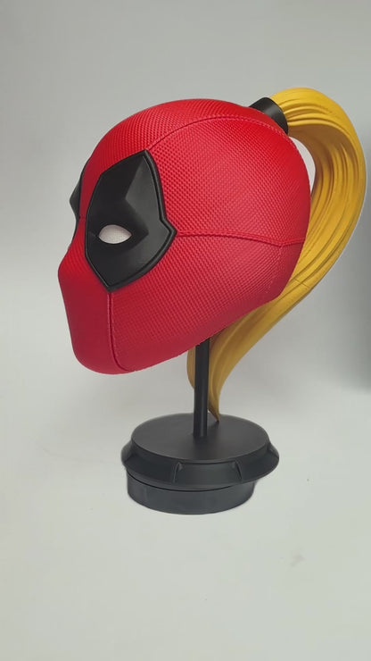 Maschera Lady Deadpool 3D con Magneti - Circonferenza Testa 55-59 cm